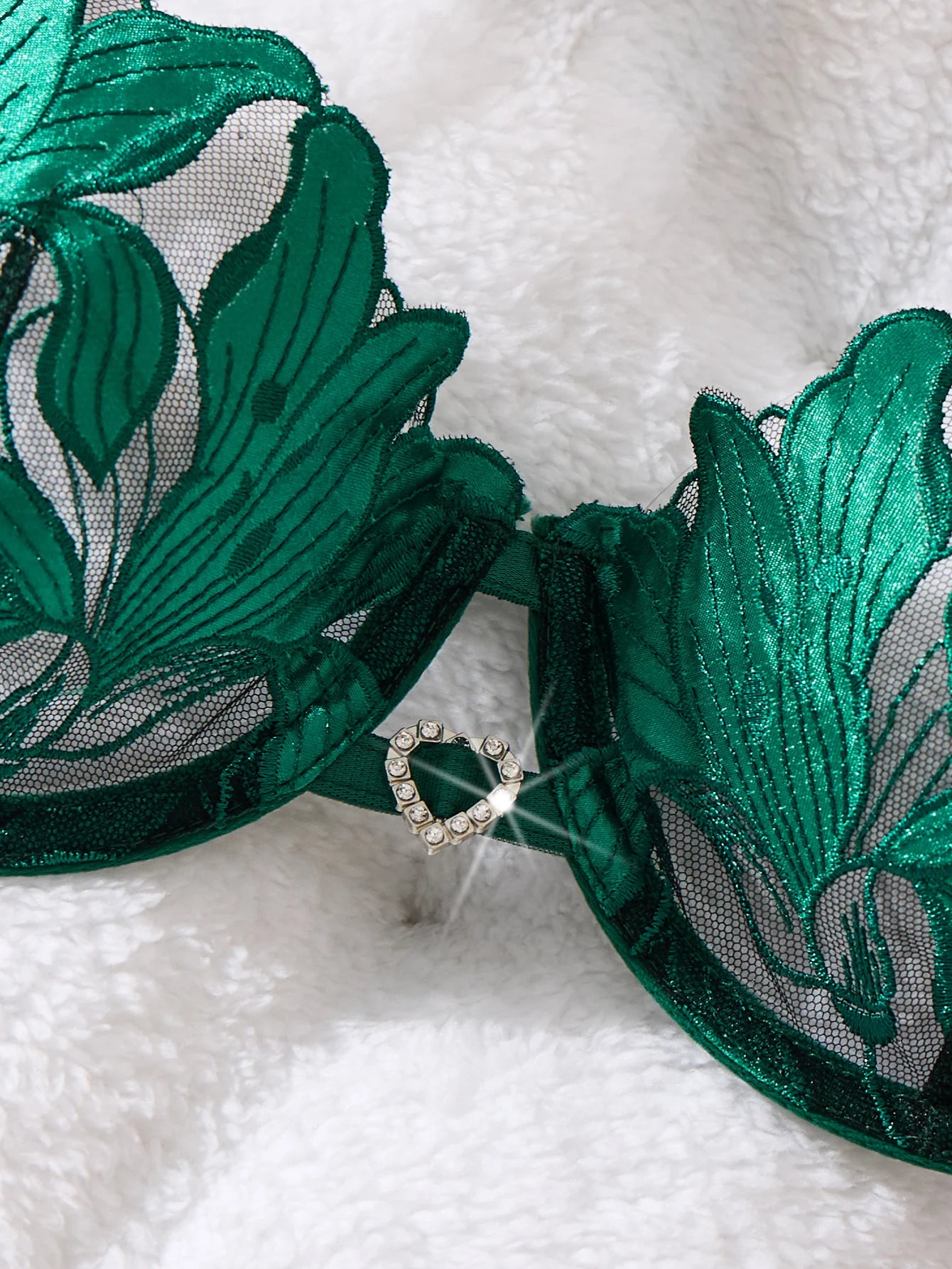 Green Lace Lingerie Set